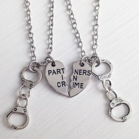 NWT! Set of Partners in Crime Necklaces-Couple/BFF - Picture 8 of 8